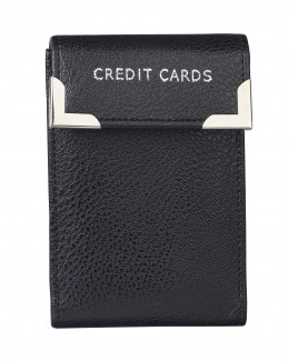 Soft Grain PU 20 Leaf Credit Card Case with Flap